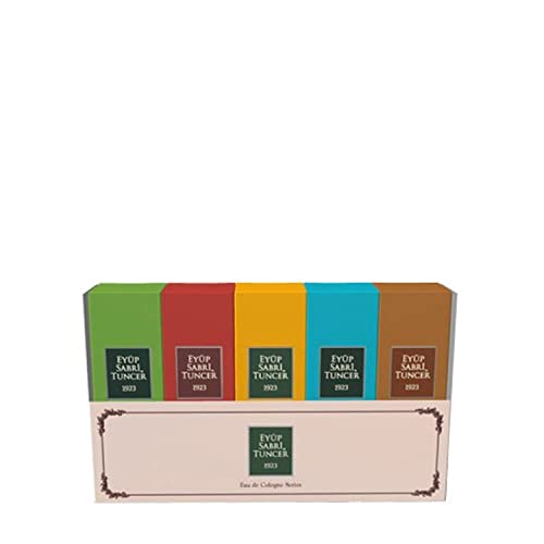 Eyüp Sabri Tuncer Zylinder Glasflasche Eau de Cologne 5er Set (5 x 16 ml) von EYÜP SABRİ TUNCER