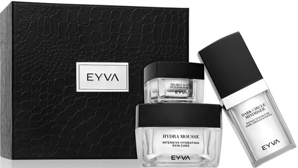 EYVA Moisturising Care Geschenkset (Hydra Mousse + Dark Circle Minimiser + Secret Scent) von EYVA