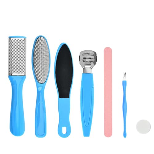 EYVRPAU 7 pcs PediküRe Messer Kits Professionelle Set PediküRe Messer Hornhautmesser Skalpell Fusspflege Hornhaut Schaber FußPflege Werkzeug Hornhauthobel FußSchaber Pediküre Set von EYVRPAU