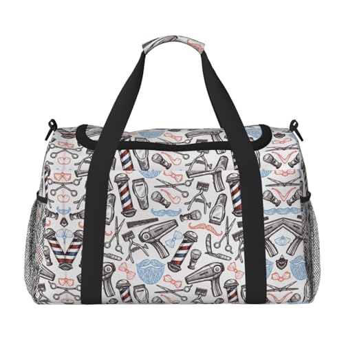 Barber Supplies Wochenendtasche, Turnbeutel, Handgepäck, Wochenendtasche, Reisetasche, Handtasche Barber Supplies Wochenendtasche, Turnbeutel, Handgepäck, Wochenendtasche, Reisetasche, Handtasche von EZDLOWVBA