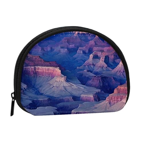 Beauty Grand Canyon Bedruckte Mini Münzbörse mit Reißverschluss - Kleine Geldbörse für Damen & Herren, Kompakter Reisegeldorganizer, Schwarz , Einheitsgröße von EZDLOWVBA
