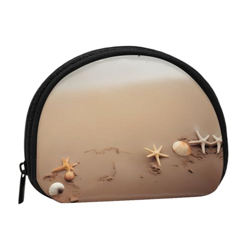 Bedruckte Mini-Münzgeldbörse mit Reißverschluss – kleine Geldbörse für Damen und Herren, kompakter Reisegeldorganisator, Schwarz , Einheitsgröße von EZDLOWVBA