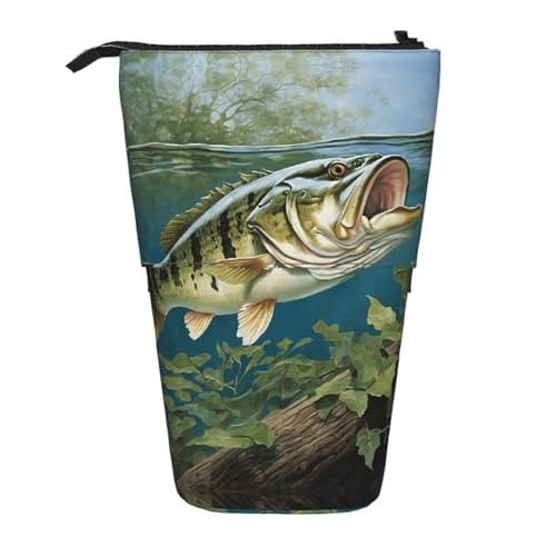 EZDLOWVBA Bass Fishing Wave Print Schreibwaren Tasche für Jungen & Mädchen Ständer Bleistifthalter Reißverschluss Federmäppchen Teleskopkoffer Studenten & Büro Mittelschule EZDLOWVBA Bass Fishing Wave Print Schreibwaren Tasche für Jungen & Mädchen Ständer Bleistifthalter Reißverschluss Federmäppchen Teleskopkoffer Studenten & Büro Mittelschule von EZDLOWVBA