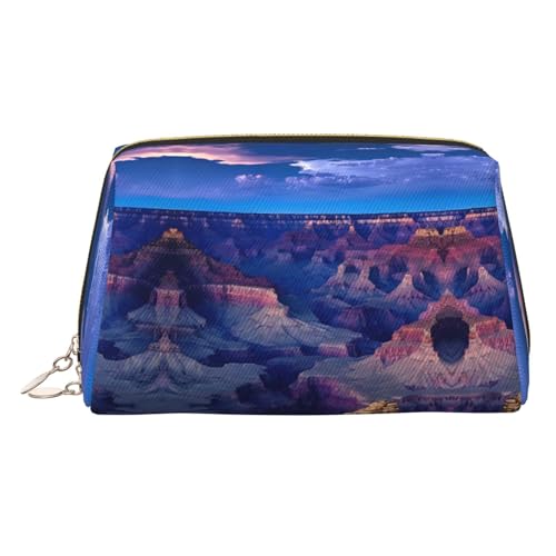 EZDLOWVBA Beauty Grand Canyon Reise-Kosmetiktasche, Organizer, Reißverschluss, Make-up-Tasche, Kulturbeutel, leichte Leder-Make-up-Tasche, gold, Einheitsgröße EZDLOWVBA Beauty Grand Canyon Reise-Kosmetiktasche, Organizer, Reißverschluss, Make-up-Tasche, Kulturbeutel, leichte Leder-Make-up-Tasche, gold, Einheitsgröße von EZDLOWVBA