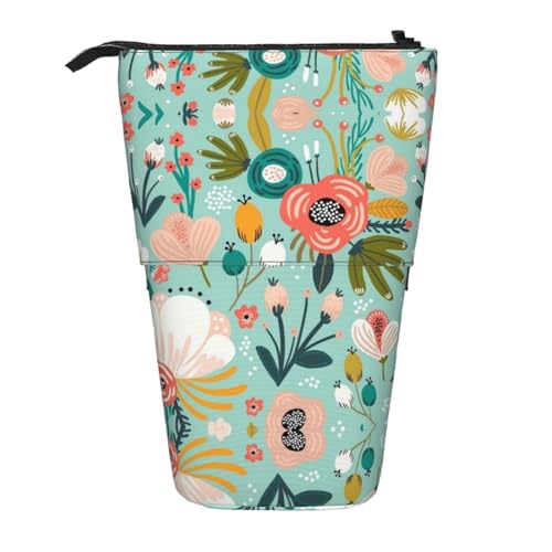 EZDLOWVBA Blumen Druck Schreibwaren Tasche für Jungen & Mädchen Ständer Bleistifthalter Reißverschluss Federmäppchen Teleskopkoffer Studenten & Büro Mittelschule EZDLOWVBA Blumen Druck Schreibwaren Tasche für Jungen & Mädchen Ständer Bleistifthalter Reißverschluss Federmäppchen Teleskopkoffer Studenten & Büro Mittelschule von EZDLOWVBA