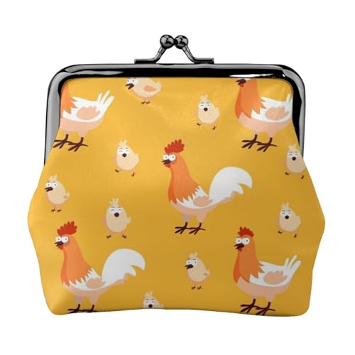 EZDLOWVBA Chicken Chick Print Double Clasp Metal Frame Leather Kiss Lock Change Pouch Wallet for Women with Keys, Small Purses, Schwarz , Einheitsgröße EZDLOWVBA Chicken Chick Print Double Clasp Metal Frame Leather Kiss Lock Change Pouch Wallet for Women with Keys, Small Purses, Schwarz , Einheitsgröße von EZDLOWVBA