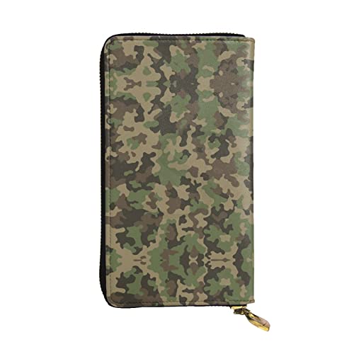 EZDLOWVBA Damen-Geldbörse, großes Fassungsvermögen, Clutch, Geldbörse für Damen, Herren, Kreditkartenhalter, PU-Leder, Grün, Schwarz , Einheitsgröße von EZDLOWVBA