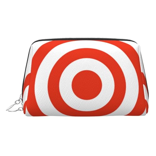 EZDLOWVBA Design Target Print Damen Reise-Kosmetiktasche, Organizer, Reißverschluss, Make-up-Tasche, Kulturbeutel, leichte Leder-Make-up-Tasche, silber, Einheitsgröße EZDLOWVBA Design Target Print Damen Reise-Kosmetiktasche, Organizer, Reißverschluss, Make-up-Tasche, Kulturbeutel, leichte Leder-Make-up-Tasche, silber, Einheitsgröße von EZDLOWVBA