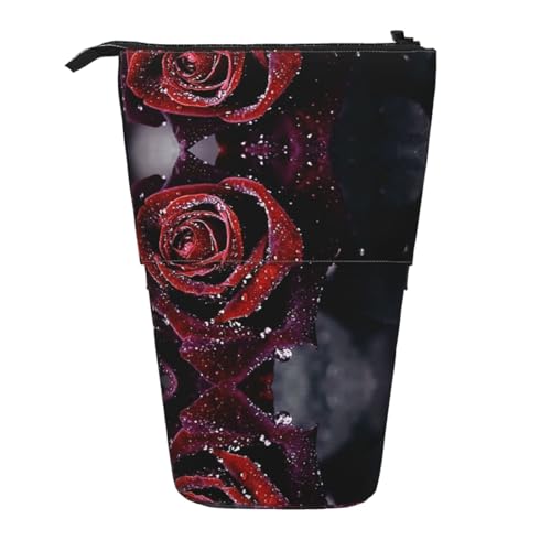 EZDLOWVBA Dew Rose Druck Schreibwaren Tasche für Jungen & Mädchen Ständer Bleistifthalter Reißverschluss Federmäppchen Teleskopkoffer Studenten & Büro Mittelschule EZDLOWVBA Dew Rose Druck Schreibwaren Tasche für Jungen & Mädchen Ständer Bleistifthalter Reißverschluss Federmäppchen Teleskopkoffer Studenten & Büro Mittelschule von EZDLOWVBA