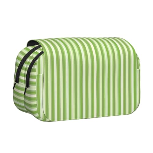 EZDLOWVBA Federmäppchen, klassisch, gestreift, großes Fassungsvermögen, Stifteetui mit 2 Fächern, Stifthalter, Organizer, Schreibwaren-Tasche EZDLOWVBA Federmäppchen, klassisch, gestreift, großes Fassungsvermögen, Stifteetui mit 2 Fächern, Stifthalter, Organizer, Schreibwaren-Tasche von EZDLOWVBA