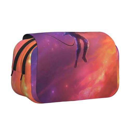 EZDLOWVBA Federmäppchen mit Astronauten-Druck, großes Fassungsvermögen, Stifteetui mit 2 Fächern, Stifthalter, Organizer, Schreibwaren-Tasche EZDLOWVBA Federmäppchen mit Astronauten-Druck, großes Fassungsvermögen, Stifteetui mit 2 Fächern, Stifthalter, Organizer, Schreibwaren-Tasche von EZDLOWVBA