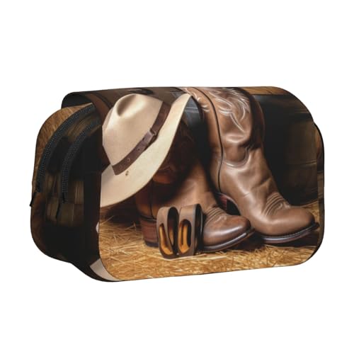 EZDLOWVBA Federmäppchen mit Cowboyhut, Westernstiefel, großes Fassungsvermögen, Stifteetui mit 2 Fächern, Stifthalter, Organizer, Schreibwarentasche EZDLOWVBA Federmäppchen mit Cowboyhut, Westernstiefel, großes Fassungsvermögen, Stifteetui mit 2 Fächern, Stifthalter, Organizer, Schreibwarentasche von EZDLOWVBA