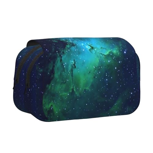 EZDLOWVBA Federmäppchen mit Galaxie-Motiv, großes Fassungsvermögen, Stifteetui mit 2 Fächern, Stifthalter, Organizer, Schreibwaren-Tasche EZDLOWVBA Federmäppchen mit Galaxie-Motiv, großes Fassungsvermögen, Stifteetui mit 2 Fächern, Stifthalter, Organizer, Schreibwaren-Tasche von EZDLOWVBA