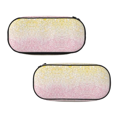 EZDLOWVBA Federmäppchen mit Kunst-Glitzer-Druck, für Jungen und Mädchen, hübsches Federmäppchen mit Reißverschluss, Organizer für Studenten, Federmäppchen für Tochter, Sohn, von EZDLOWVBA