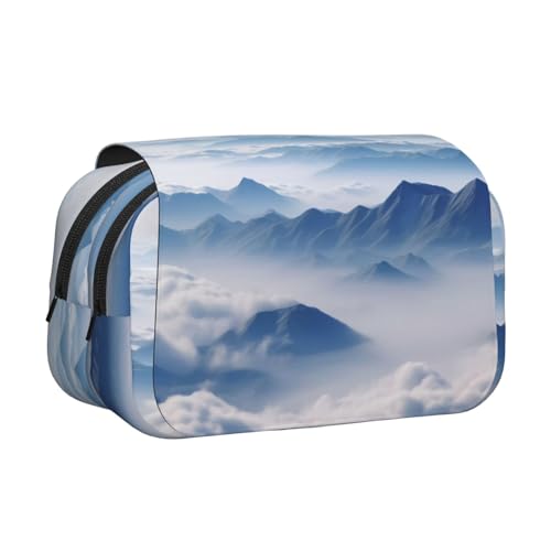 EZDLOWVBA Federmäppchen mit Landschafts- und Wolkenmotiv, großes Fassungsvermögen, Stifteetui mit 2 Fächern, Stifthalter, Organizer, Schreibwaren-Tasche EZDLOWVBA Federmäppchen mit Landschafts- und Wolkenmotiv, großes Fassungsvermögen, Stifteetui mit 2 Fächern, Stifthalter, Organizer, Schreibwaren-Tasche von EZDLOWVBA