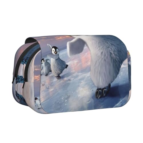 EZDLOWVBA Federmäppchen mit Pinguin-Aufdruck, großes Fassungsvermögen, Stifteetui mit 2 Fächern, Stifthalter, Organizer, Schreibwaren-Tasche EZDLOWVBA Federmäppchen mit Pinguin-Aufdruck, großes Fassungsvermögen, Stifteetui mit 2 Fächern, Stifthalter, Organizer, Schreibwaren-Tasche von EZDLOWVBA