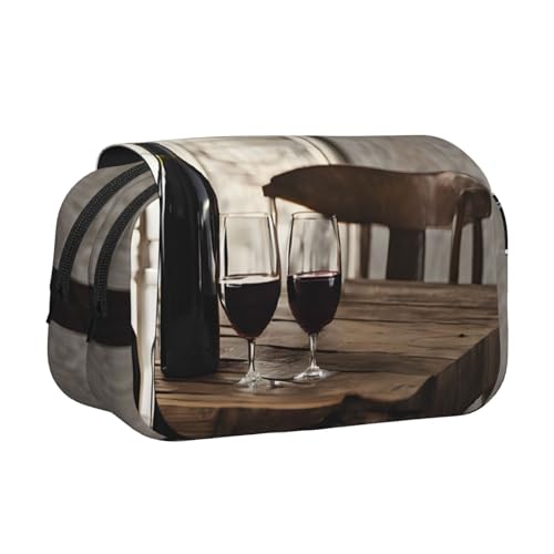 EZDLOWVBA Federmäppchen mit Traubenwein-Druck, großes Fassungsvermögen, Stifteetui mit 2 Fächern, Stifthalter, Organizer, Schreibwaren-Tasche EZDLOWVBA Federmäppchen mit Traubenwein-Druck, großes Fassungsvermögen, Stifteetui mit 2 Fächern, Stifthalter, Organizer, Schreibwaren-Tasche von EZDLOWVBA
