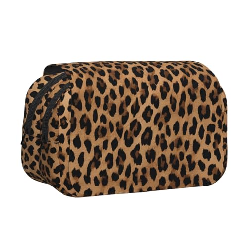 EZDLOWVBA Federmäppchen mit wildem Leopardenmuster, großes Fassungsvermögen, Stifteetui mit 2 Fächern, Stifthalter, Organizer, Schreibwaren-Tasche von EZDLOWVBA