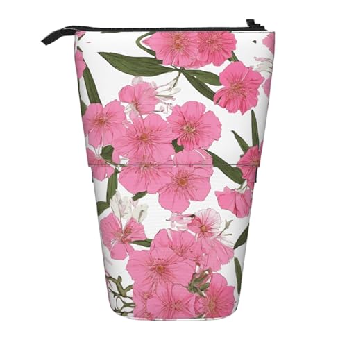 EZDLOWVBA Garten Pfingstrose Druck Schreibwaren Tasche für Jungen & Mädchen Ständer Bleistifthalter Reißverschluss Federmäppchen Teleskopkoffer Studenten & Büro Mittelschule von EZDLOWVBA