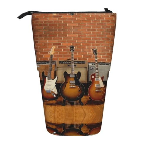 EZDLOWVBA Gitarrensammlung Druck Schreibwaren Tasche für Jungen & Mädchen Ständer Bleistifthalter Reißverschluss Federmäppchen Teleskopkoffer Studenten & Büro Mittelschule EZDLOWVBA Gitarrensammlung Druck Schreibwaren Tasche für Jungen & Mädchen Ständer Bleistifthalter Reißverschluss Federmäppchen Teleskopkoffer Studenten & Büro Mittelschule von EZDLOWVBA