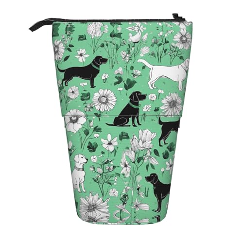 EZDLOWVBA Goat Frolic Print Schreibwaren Tasche für Jungen & Mädchen, Ständer Bleistifthalter, Reißverschluss Federmäppchen, Teleskopetui, Studenten & Büro Mittelschule von EZDLOWVBA