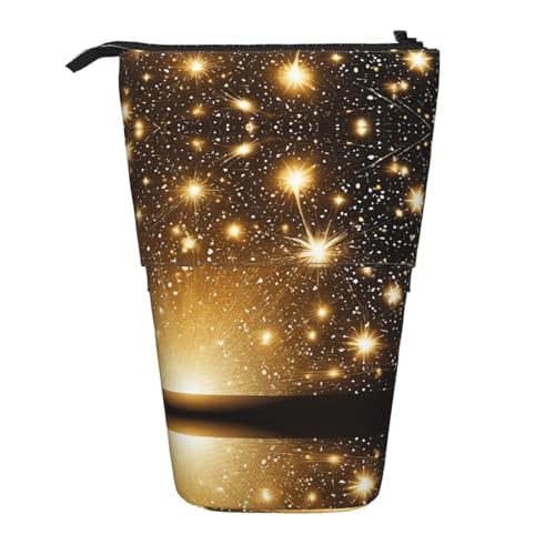 EZDLOWVBA Gold Bling Print Schreibwaren Tasche für Jungen & Mädchen Ständer Bleistifthalter Reißverschluss Federmäppchen Teleskopkoffer Studenten & Büro Mittelschule EZDLOWVBA Gold Bling Print Schreibwaren Tasche für Jungen & Mädchen Ständer Bleistifthalter Reißverschluss Federmäppchen Teleskopkoffer Studenten & Büro Mittelschule von EZDLOWVBA