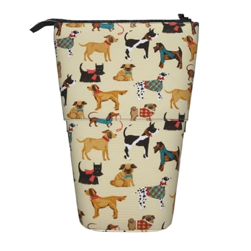 EZDLOWVBA Hound Dogs Print Schreibwarentasche für Jungen & Mädchen, Ständer Stifthalter, Reißverschluss Federmäppchen, Teleskopetui, Studenten & Büro Mittelschule EZDLOWVBA Hound Dogs Print Schreibwarentasche für Jungen & Mädchen, Ständer Stifthalter, Reißverschluss Federmäppchen, Teleskopetui, Studenten & Büro Mittelschule von EZDLOWVBA