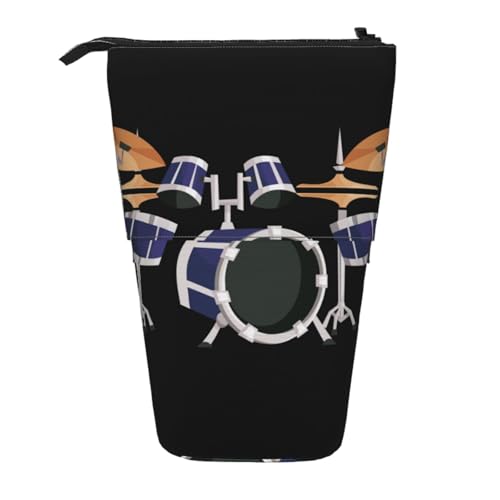 EZDLOWVBA Jazz Drum Print Schreibwaren Tasche für Jungen & Mädchen Ständer Bleistifthalter Reißverschluss Federmäppchen Teleskopkoffer Studenten & Büro Mittelschule EZDLOWVBA Jazz Drum Print Schreibwaren Tasche für Jungen & Mädchen Ständer Bleistifthalter Reißverschluss Federmäppchen Teleskopkoffer Studenten & Büro Mittelschule von EZDLOWVBA