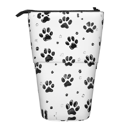 EZDLOWVBA Knochen und Druck Schreibwaren Tasche für Jungen & Mädchen, Ständer Bleistifthalter, Reißverschluss Federmäppchen, Teleskopetui, Studenten & Büro Mittelschule von EZDLOWVBA