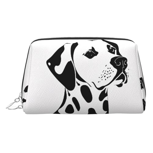EZDLOWVBA Kosmetiktasche für Damen, Dalmatiner-Druck, Reißverschluss, Make-up-Tasche, Kulturtasche, leichte Leder-Make-up-Tasche, silber, Einheitsgröße EZDLOWVBA Kosmetiktasche für Damen, Dalmatiner-Druck, Reißverschluss, Make-up-Tasche, Kulturtasche, leichte Leder-Make-up-Tasche, silber, Einheitsgröße von EZDLOWVBA