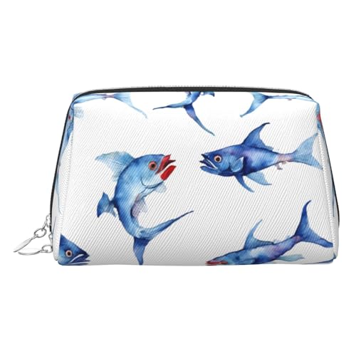 EZDLOWVBA Kosmetiktasche für Damen, Motiv: Meerestiere, Stachelrochen, Reißverschluss, Make-up-Tasche, Kulturbeutel, leichte Leder-Make-up-Tasche, silber, Einheitsgröße EZDLOWVBA Kosmetiktasche für Damen, Motiv: Meerestiere, Stachelrochen, Reißverschluss, Make-up-Tasche, Kulturbeutel, leichte Leder-Make-up-Tasche, silber, Einheitsgröße von EZDLOWVBA