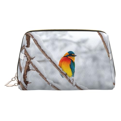 EZDLOWVBA Kosmetiktasche für Damen, mit Birkenbäumen-Aufdruck, Reißverschluss, Make-up-Tasche, Kulturbeutel, leichte Leder-Make-up-Tasche, gold, Einheitsgröße EZDLOWVBA Kosmetiktasche für Damen, mit Birkenbäumen-Aufdruck, Reißverschluss, Make-up-Tasche, Kulturbeutel, leichte Leder-Make-up-Tasche, gold, Einheitsgröße von EZDLOWVBA