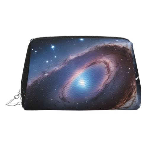 EZDLOWVBA Kosmetiktasche für Damen, mit Galaxie-Aufdruck, Reißverschluss, Make-up-Tasche, Kulturbeutel, leichte Leder-Make-up-Tasche, silber, Einheitsgröße EZDLOWVBA Kosmetiktasche für Damen, mit Galaxie-Aufdruck, Reißverschluss, Make-up-Tasche, Kulturbeutel, leichte Leder-Make-up-Tasche, silber, Einheitsgröße von EZDLOWVBA