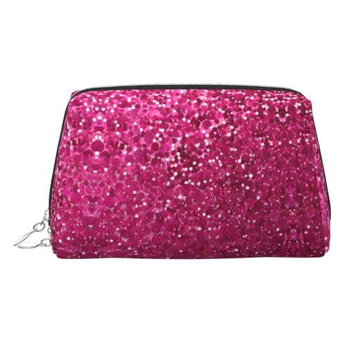 EZDLOWVBA Kosmetiktasche für Damen, mit Glitzermuster, Reißverschluss, Kosmetiktasche, Kulturbeutel, leichte Leder-Make-up-Tasche, silber, Einheitsgröße EZDLOWVBA Kosmetiktasche für Damen, mit Glitzermuster, Reißverschluss, Kosmetiktasche, Kulturbeutel, leichte Leder-Make-up-Tasche, silber, Einheitsgröße von EZDLOWVBA