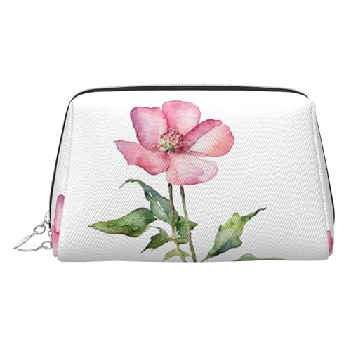 EZDLOWVBA Kosmetiktasche für Damen, mit Pfingstrosen-Aufdruck, Reißverschluss, Make-up-Tasche, Kulturbeutel, leichte Leder-Make-up-Tasche, silber, Einheitsgröße EZDLOWVBA Kosmetiktasche für Damen, mit Pfingstrosen-Aufdruck, Reißverschluss, Make-up-Tasche, Kulturbeutel, leichte Leder-Make-up-Tasche, silber, Einheitsgröße von EZDLOWVBA