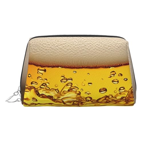 EZDLOWVBA Kosmetiktasche mit Bier-Tapetendruck, für Damen, Reißverschluss, Make-up-Tasche, Kulturbeutel, leicht, Leder, silber, Einheitsgröße EZDLOWVBA Kosmetiktasche mit Bier-Tapetendruck, für Damen, Reißverschluss, Make-up-Tasche, Kulturbeutel, leicht, Leder, silber, Einheitsgröße von EZDLOWVBA