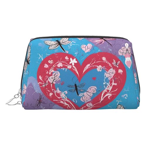 EZDLOWVBA Kosmetiktasche mit Hundemotiv und Haustier-Aufdruck, mit Reißverschluss, leichte Leder-Make-up-Tasche, silber, Einheitsgröße EZDLOWVBA Kosmetiktasche mit Hundemotiv und Haustier-Aufdruck, mit Reißverschluss, leichte Leder-Make-up-Tasche, silber, Einheitsgröße von EZDLOWVBA