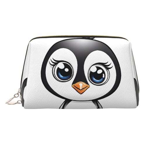 EZDLOWVBA Kosmetiktasche mit Reißverschluss und Aufschrift "I Love Penguins", leichte Leder-Make-up-Tasche, gold, Einheitsgröße EZDLOWVBA Kosmetiktasche mit Reißverschluss und Aufschrift "I Love Penguins", leichte Leder-Make-up-Tasche, gold, Einheitsgröße von EZDLOWVBA