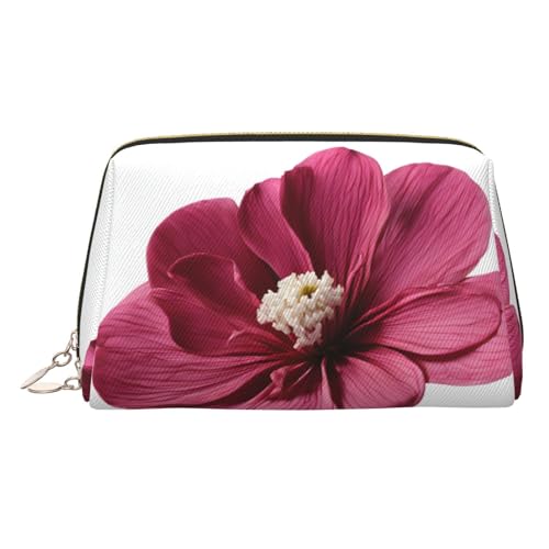 EZDLOWVBA Kosmetiktasche mit Rosen-Blumendruck, Reißverschluss, leichte Leder-Make-up-Tasche, gold, Einheitsgröße EZDLOWVBA Kosmetiktasche mit Rosen-Blumendruck, Reißverschluss, leichte Leder-Make-up-Tasche, gold, Einheitsgröße von EZDLOWVBA