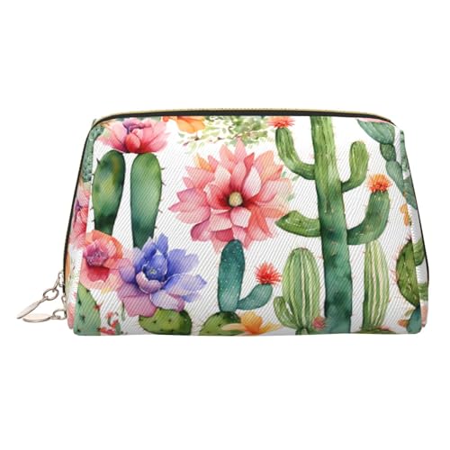 EZDLOWVBA Kosmetiktasche mit Sukkulenten-Rosen-Aufdruck, für Damen, mit Reißverschluss, Make-up-Tasche, Kulturbeutel, leichte Leder-Make-up-Tasche, gold, Einheitsgröße EZDLOWVBA Kosmetiktasche mit Sukkulenten-Rosen-Aufdruck, für Damen, mit Reißverschluss, Make-up-Tasche, Kulturbeutel, leichte Leder-Make-up-Tasche, gold, Einheitsgröße von EZDLOWVBA