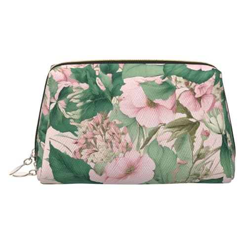 EZDLOWVBA Kosmetiktasche mit schwarzem Lilienaufdruck, für Damen, mit Reißverschluss, Make-up-Tasche, Kulturbeutel, leichte Leder-Make-up-Tasche, gold, Einheitsgröße EZDLOWVBA Kosmetiktasche mit schwarzem Lilienaufdruck, für Damen, mit Reißverschluss, Make-up-Tasche, Kulturbeutel, leichte Leder-Make-up-Tasche, gold, Einheitsgröße von EZDLOWVBA