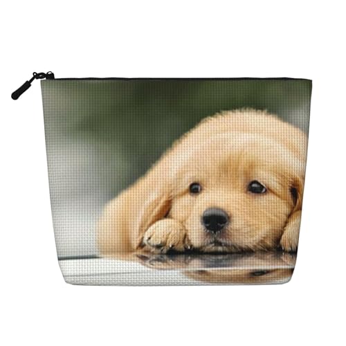 EZDLOWVBA Make-up-Tasche aus künstlichem Hanf, wiederverwendbar, mit Reißverschluss, Make-up-Tool, Schwarz , Einheitsgröße, Kosmetikkoffer von EZDLOWVBA