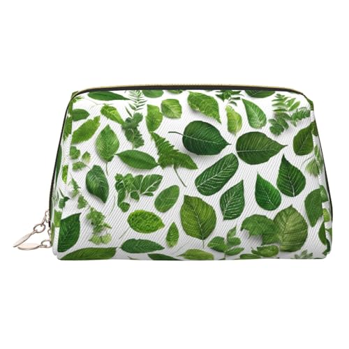 EZDLOWVBA Monstera Deliciosa Kosmetiktasche für Damen, mit Bananenpalmendruck, Reißverschluss, Make-up-Tasche, Kulturbeutel, leichte Leder-Make-up-Tasche, gold, Einheitsgröße EZDLOWVBA Monstera Deliciosa Kosmetiktasche für Damen, mit Bananenpalmendruck, Reißverschluss, Make-up-Tasche, Kulturbeutel, leichte Leder-Make-up-Tasche, gold, Einheitsgröße von EZDLOWVBA