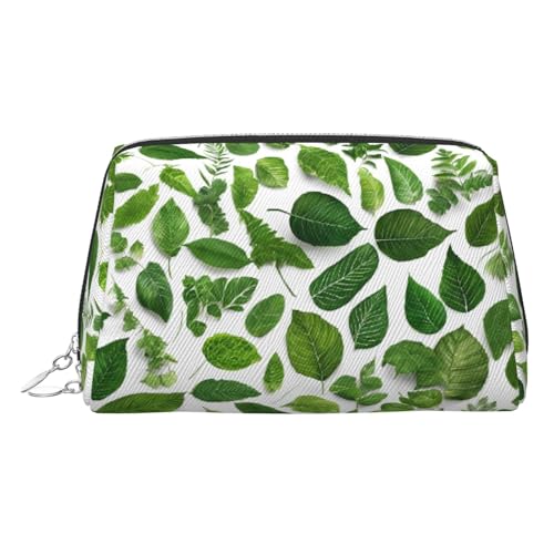 EZDLOWVBA Monstera Deliciosa Kosmetiktasche für Damen, mit Bananenpalmendruck, Reißverschluss, Make-up-Tasche, Kulturbeutel, leichte Leder-Make-up-Tasche, silber, Einheitsgröße EZDLOWVBA Monstera Deliciosa Kosmetiktasche für Damen, mit Bananenpalmendruck, Reißverschluss, Make-up-Tasche, Kulturbeutel, leichte Leder-Make-up-Tasche, silber, Einheitsgröße von EZDLOWVBA