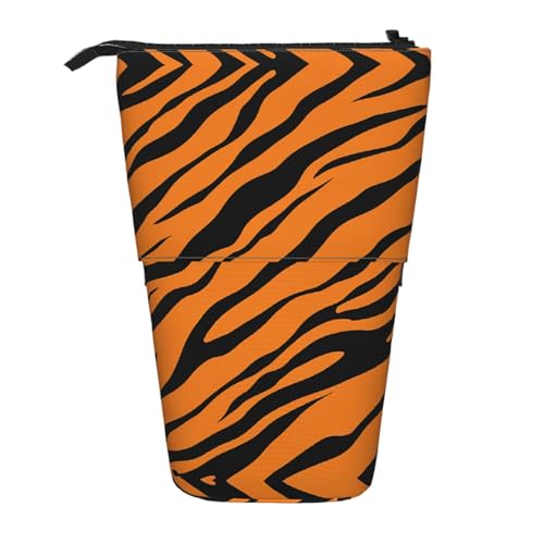 EZDLOWVBA Orange Tiger Leopard Print Schreibwaren Tasche für Jungen & Mädchen Ständer Bleistifthalter Reißverschluss Federmäppchen Teleskopkoffer Studenten & Büro Mittelschule EZDLOWVBA Orange Tiger Leopard Print Schreibwaren Tasche für Jungen & Mädchen Ständer Bleistifthalter Reißverschluss Federmäppchen Teleskopkoffer Studenten & Büro Mittelschule von EZDLOWVBA