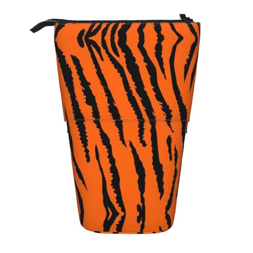 EZDLOWVBA Orange Tiger Leopard Print Schreibwaren Tasche für Jungen & Mädchen Ständer Bleistifthalter Reißverschluss Federmäppchen Teleskopkoffer Studenten & Büro Mittelschule EZDLOWVBA Orange Tiger Leopard Print Schreibwaren Tasche für Jungen & Mädchen Ständer Bleistifthalter Reißverschluss Federmäppchen Teleskopkoffer Studenten & Büro Mittelschule von EZDLOWVBA