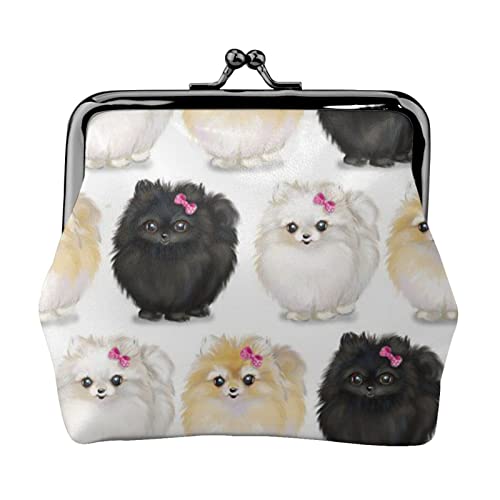 EZDLOWVBA Pomeranians Pattern Print Double Clasp Metal Frame Leather Kiss Lock Change Pouch Wallet for Women with Keys, Small Purses, Schwarz , Einheitsgröße EZDLOWVBA Pomeranians Pattern Print Double Clasp Metal Frame Leather Kiss Lock Change Pouch Wallet for Women with Keys, Small Purses, Schwarz , Einheitsgröße von EZDLOWVBA