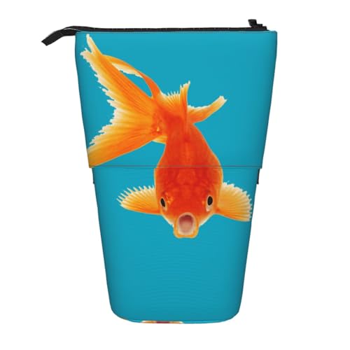 EZDLOWVBA Real Fish Print Schreibwaren Tasche für Jungen & Mädchen, Ständer Bleistifthalter, Reißverschluss Federmäppchen, Teleskopetui, Studenten & Büro Mittelschule von EZDLOWVBA