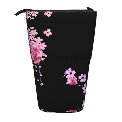 EZDLOWVBA Schöne Blumen Druck Schreibwaren Tasche für Jungen & Mädchen Ständer Bleistifthalter Reißverschluss Federmäppchen Teleskopkoffer Studenten & Büro Mittelschule von EZDLOWVBA