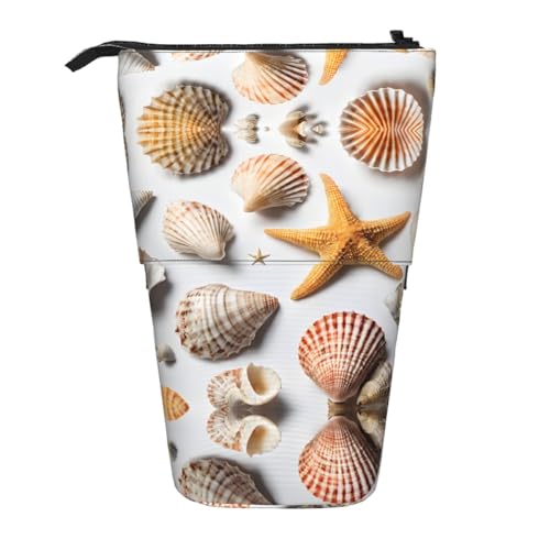 EZDLOWVBA Seashell Sandy Beach Print Schreibwaren Tasche für Jungen & Mädchen Ständer Bleistifthalter Reißverschluss Federmäppchen Teleskopkoffer Studenten & Büro Mittelschule EZDLOWVBA Seashell Sandy Beach Print Schreibwaren Tasche für Jungen & Mädchen Ständer Bleistifthalter Reißverschluss Federmäppchen Teleskopkoffer Studenten & Büro Mittelschule von EZDLOWVBA